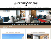Tablet Screenshot of hotel-lapetitesirene.fr